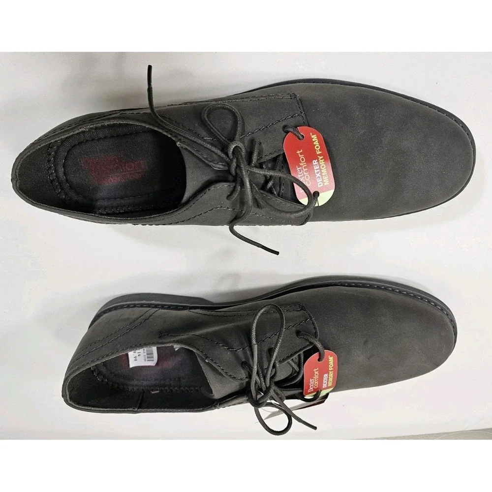Dexter Comfort Memory Foam Shoes Mens Size 14 Grey Dextech Chad Business Oxford‎